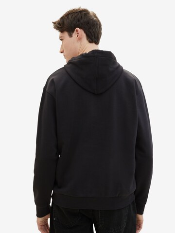 TOM TAILOR DENIM Sweatshirt in Schwarz