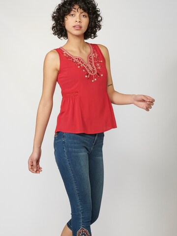 KOROSHI Bluse in Rot