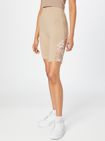 Urban Classics Skinny Leggingsit värissä beige: edessä