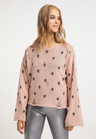 Pull-over myMo ROCKS en beige : devant