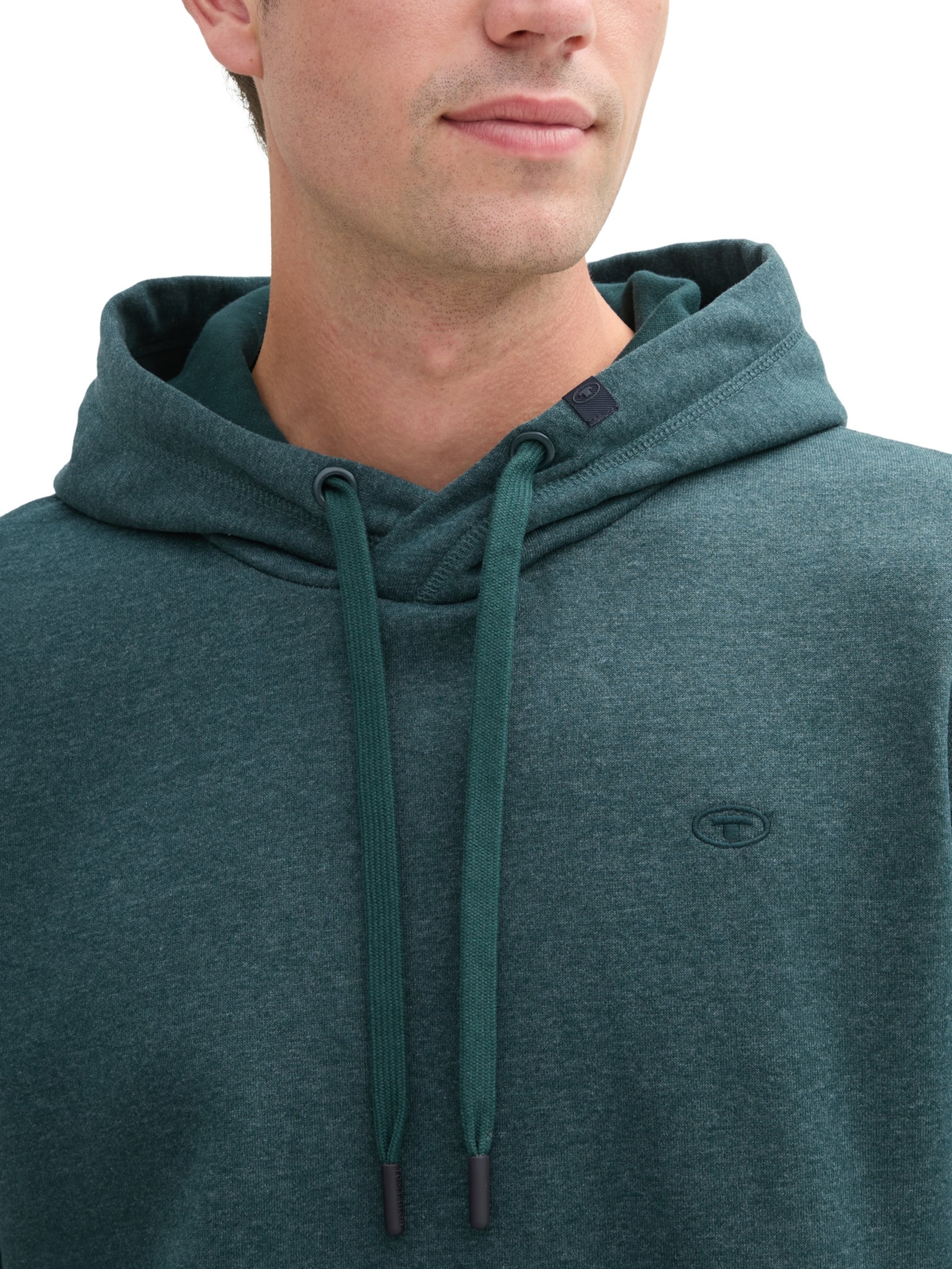 TOM TAILOR Sweatshirt in Groen: voorkant
