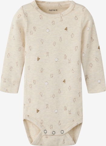 Tutina / body per bambino 'NBMLYDUS' di NAME IT in grigio: frontale