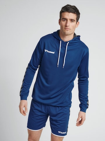 Hummel Sportsweatshirt 'Authentic' in Blau: Vorderseite