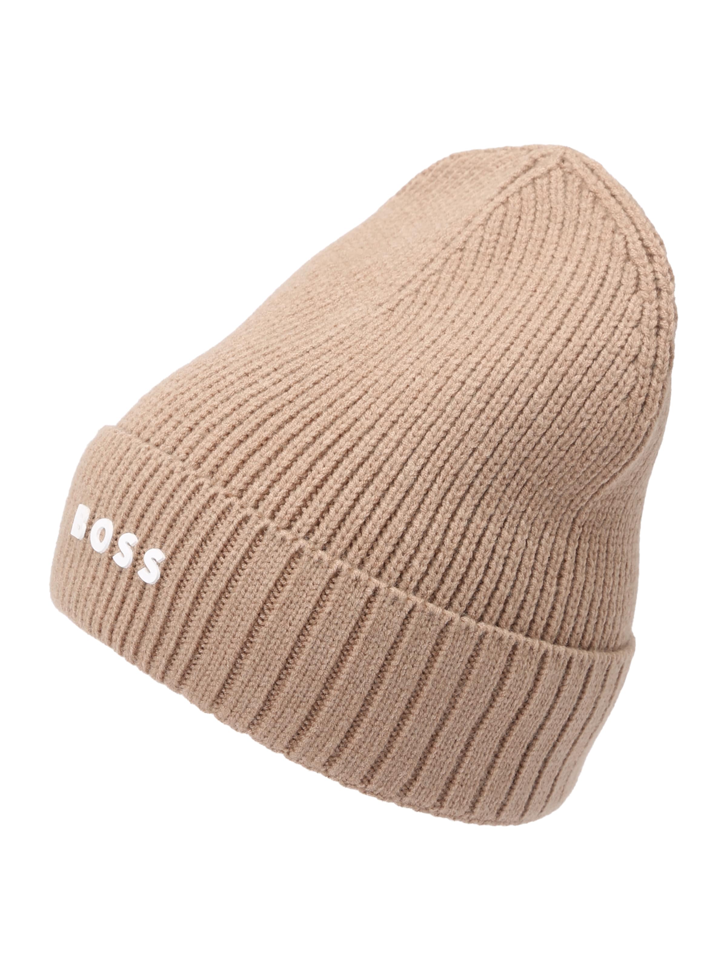 smėlio BOSS Megzta kepurė: priekis