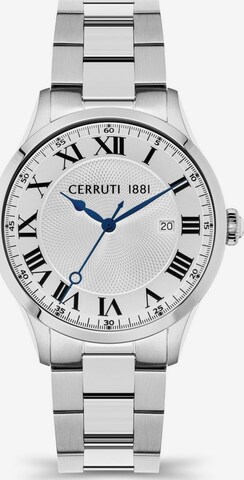 Montre à affichage analogique CERRUTI 1881 en blanc : devant