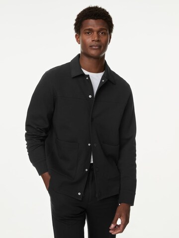 Marks & Spencer Regular fit Overhemd in Zwart: voorkant