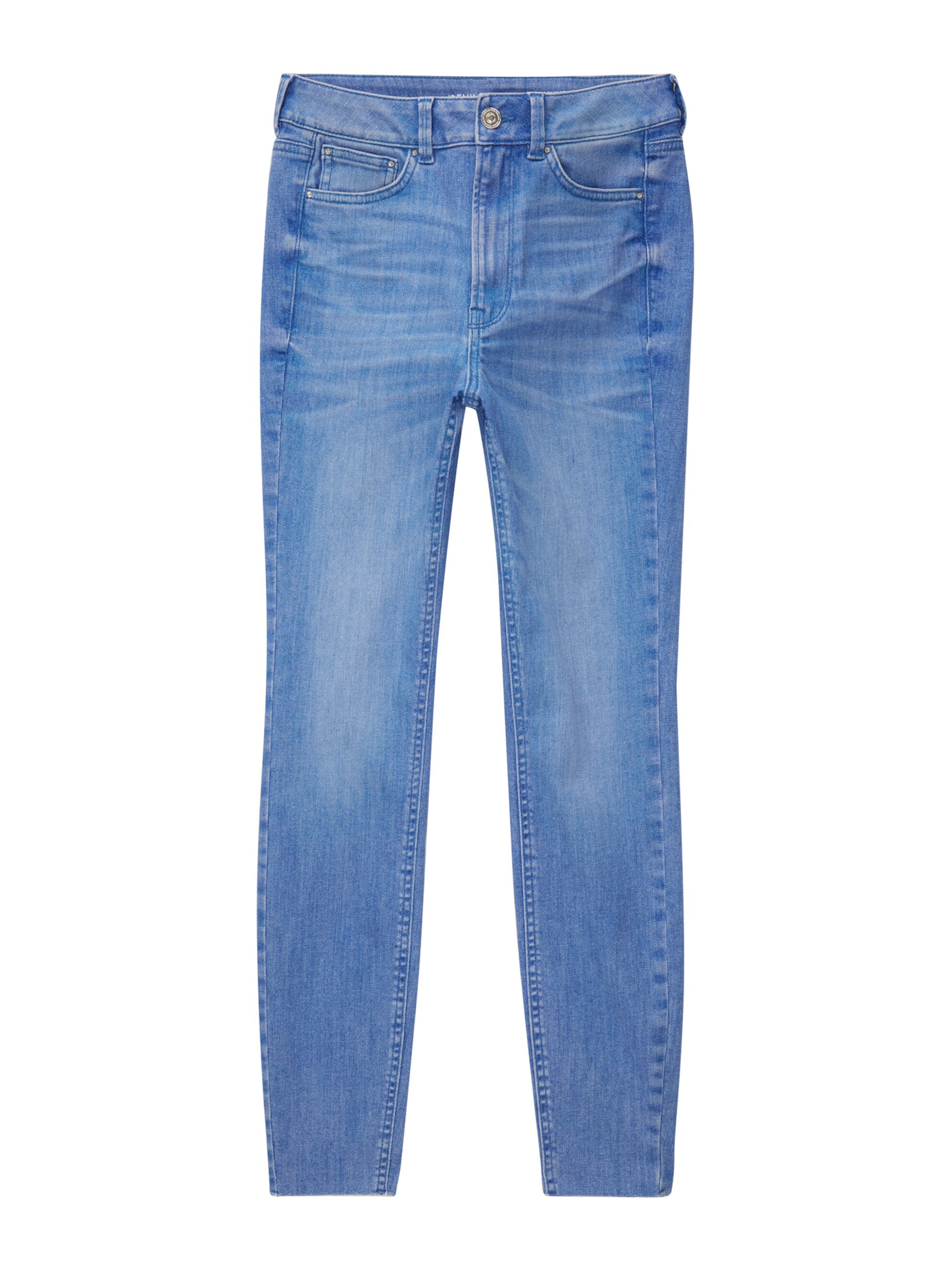 TOM TAILOR DENIM Kitsas Teksapüksid 'Janna', värv sinine: eest vaates