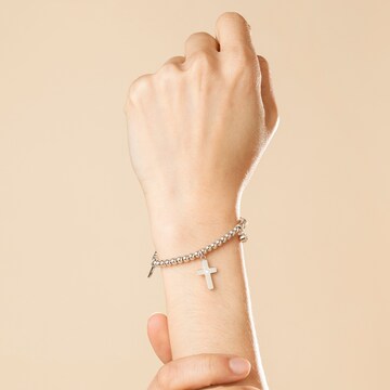 Lotus Armband in Silber: Vorderseite