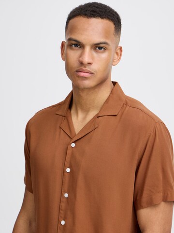 BLEND Regular fit Button Up Shirt in Brown