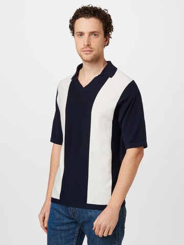 JACK & JONES Majica 'Blanco' | modra barva: sprednja stran