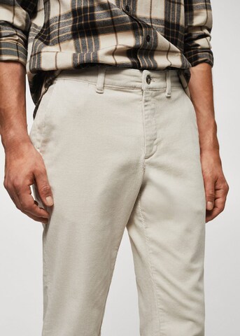 MANGO MAN Slimfit Hose 'Berdam' in Beige