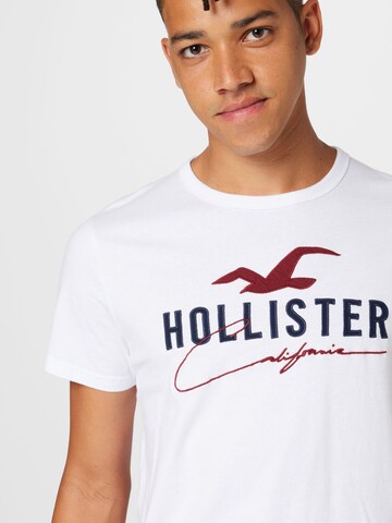 HOLLISTER Tričko – bílá