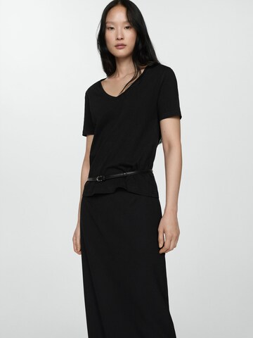 MANGO Shirt 'CHALAPI' in Zwart: voorkant