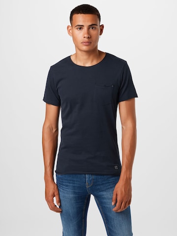 BLEND - Camiseta 'Noel' en azul: frente