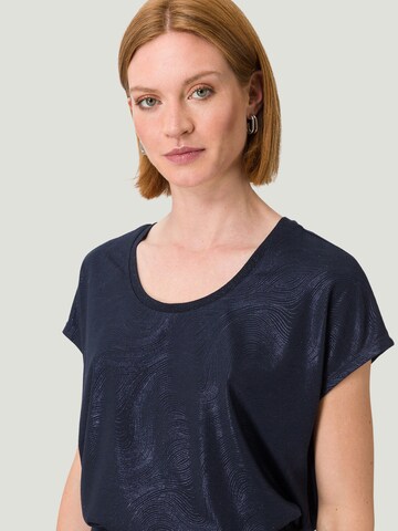 zero T-Shirt mit Alloverdruck in Blau