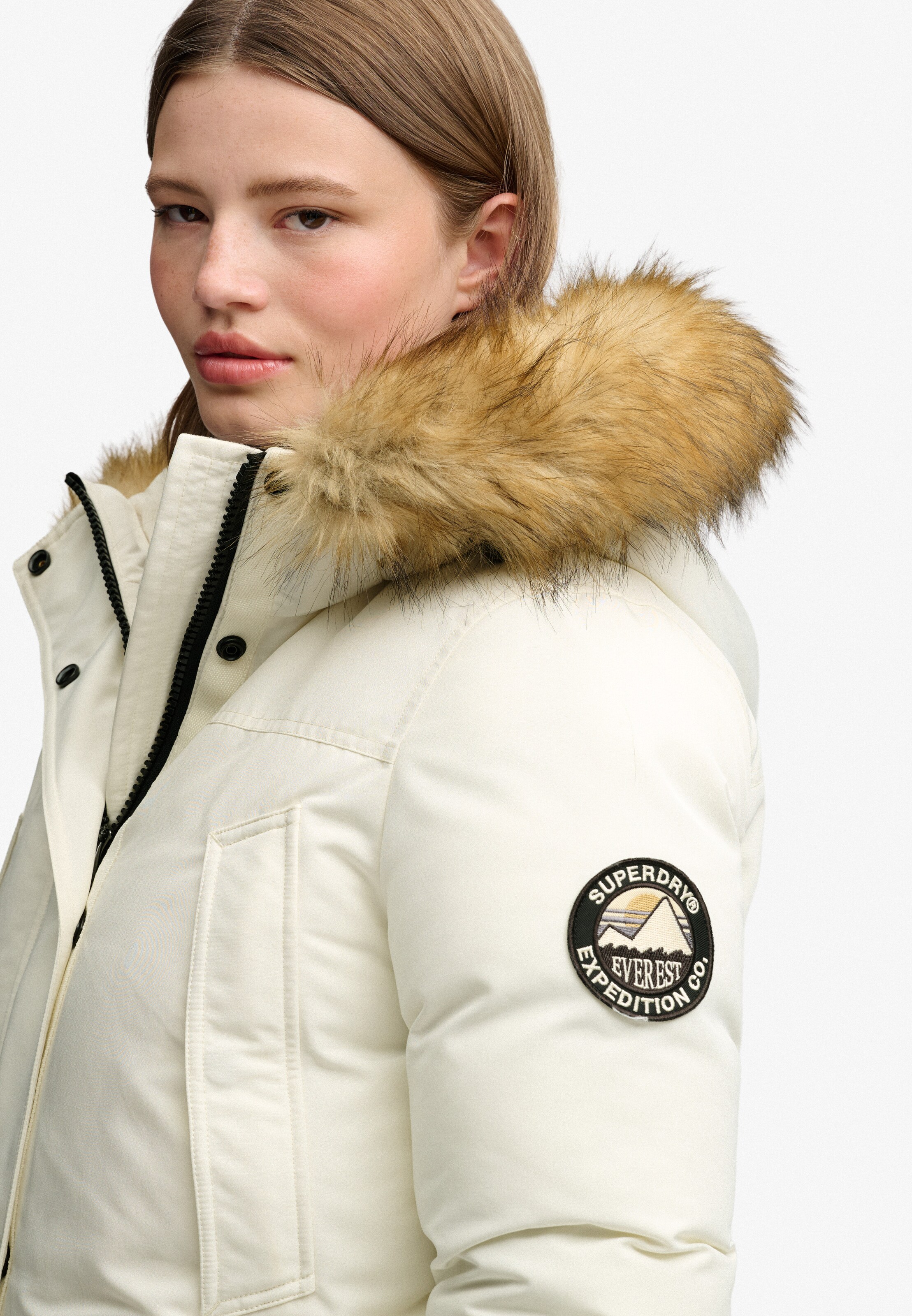 Parka d’hiver 'Everest' Superdry & Co en blanc