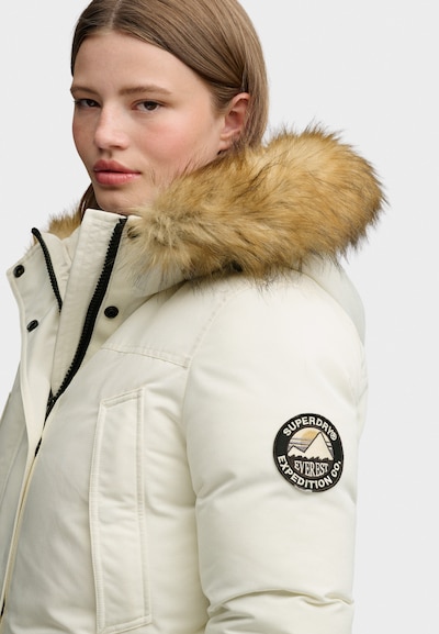 Superdry & Co Winterparka 'Everest' in M in de kleur Marine / Wolwit, Productweergave