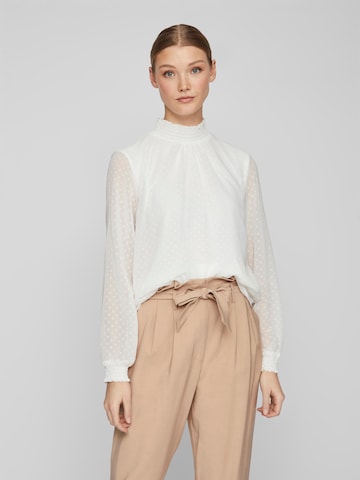 VILA Blouse 'DOBBY' in Wit: voorkant