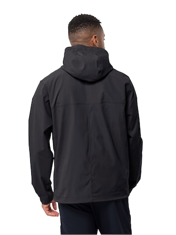 JACK WOLFSKIN - Casaco outdoor 'DESERT WIND' em preto