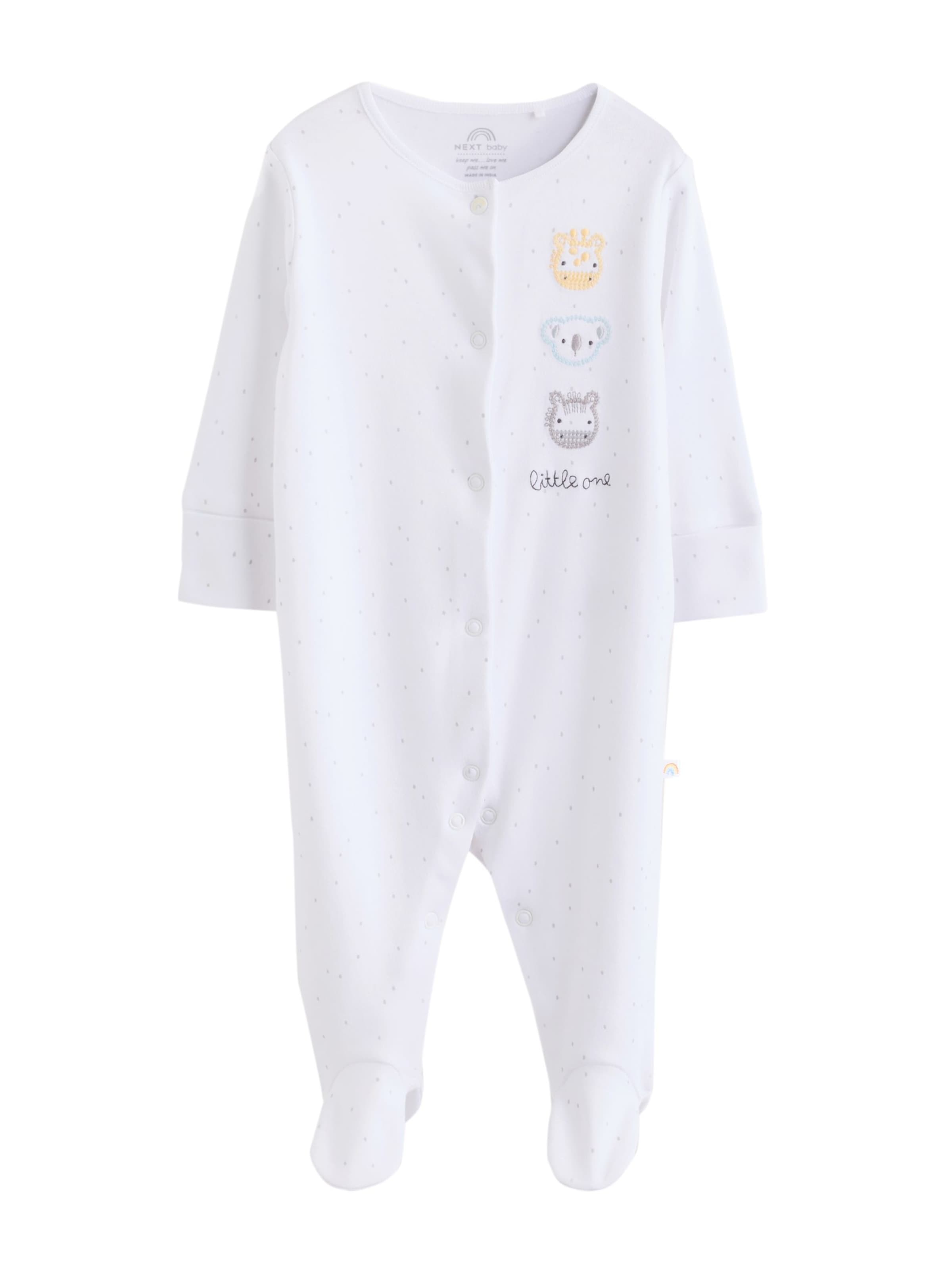 NextPidžama set - bijela boja: prednji dio