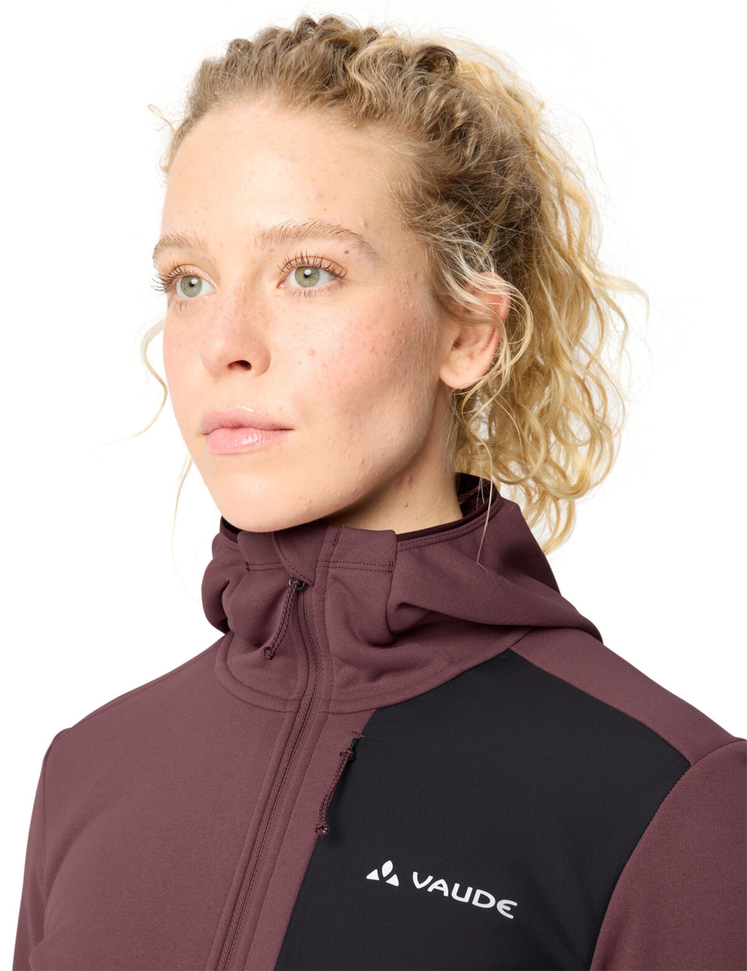VAUDE Athletic fleece jacket 'Monviso III' in Red