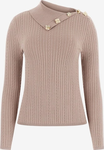 Pull-over GUESS en beige : devant