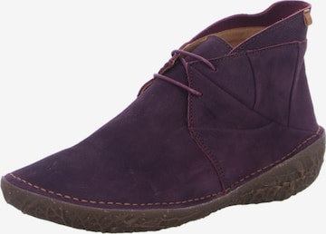 EL NATURALISTA Lace-Up Shoes in Purple: front