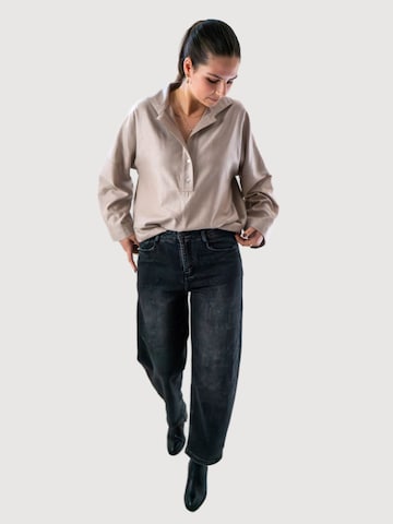 WEARABLE STORIES Shirt 'Lucie' in Grey