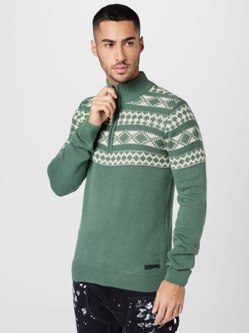 BLEND Sweater in Green: front