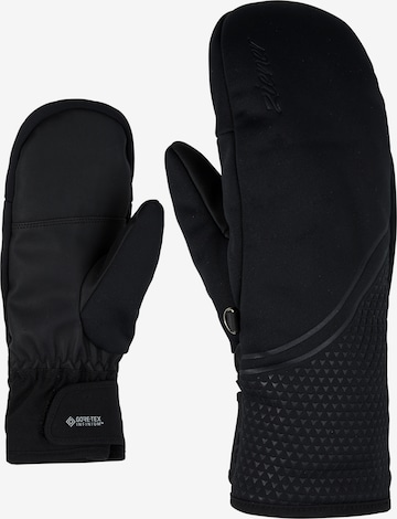 ZIENER Athletic Gloves 'KANTALA GTX INF MITTEN lady glove' in Black: front