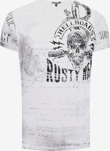 Rusty Neal T-Shirt in Weiß: Vorderseite