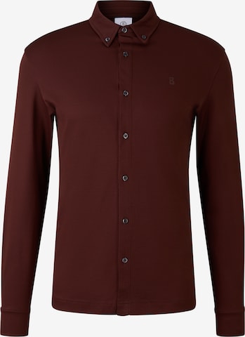 BOGNER Slim fit Button Up Shirt 'Franz' in Red: front