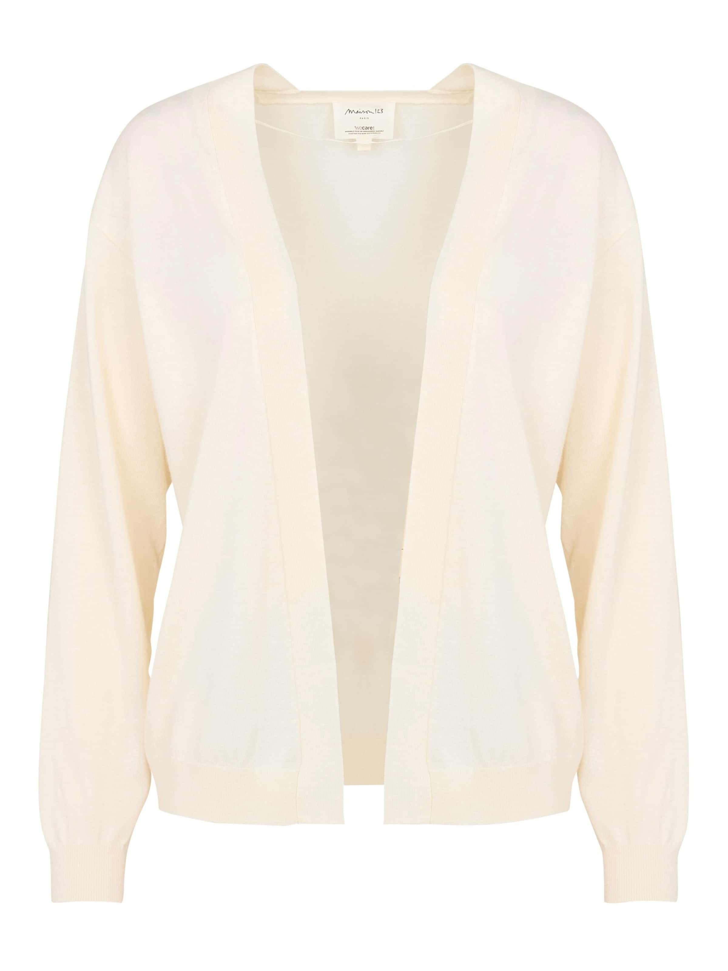 Maison 123 Knit Cardigan ' BAYRON ' in Beige: front