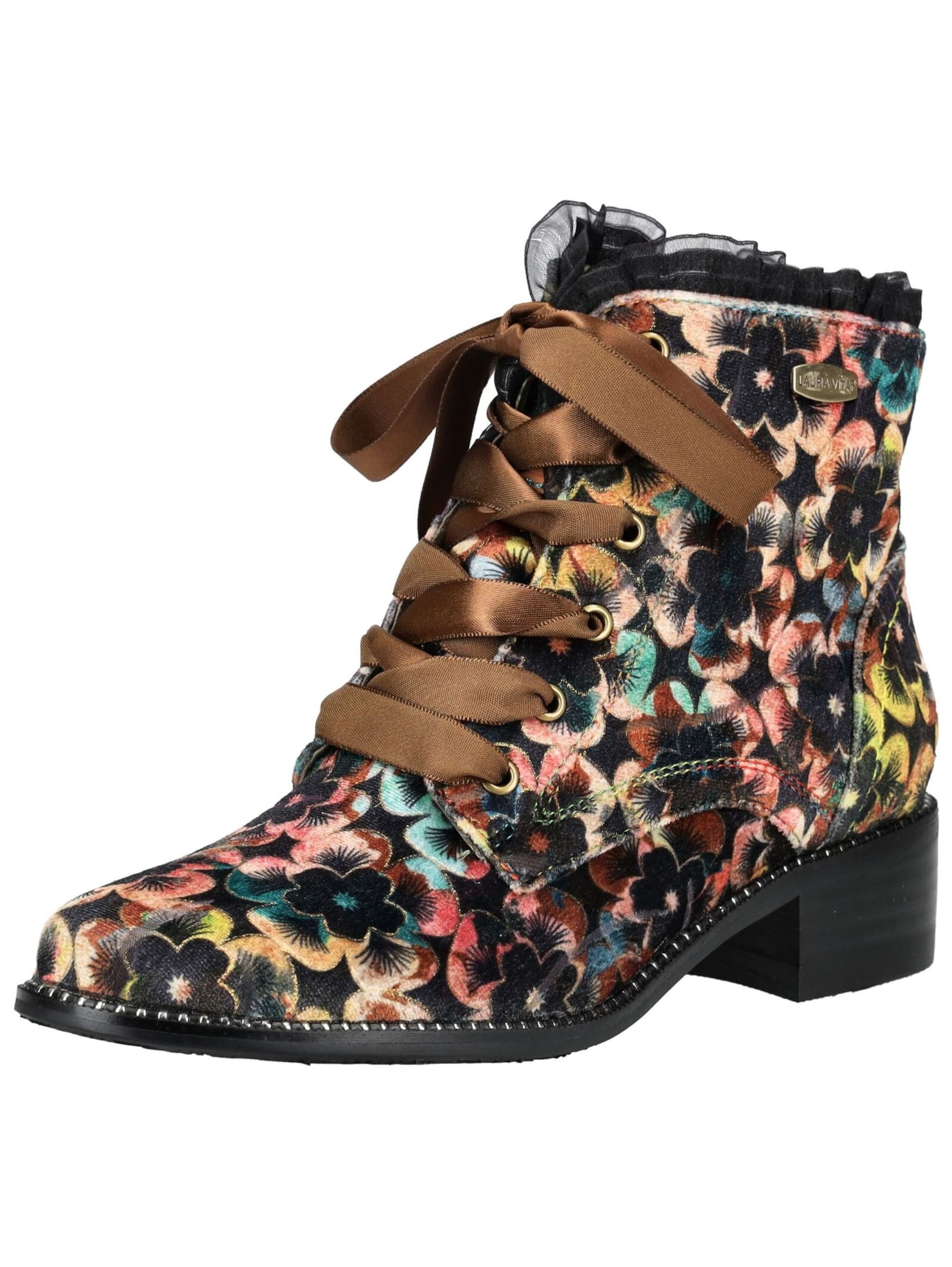 Laura Vita Lace-up bootie in Mixed colours: front