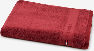 TOMMY HILFIGER Shower Towel 'LEGEND' in Red: front