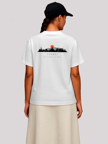 F4NT4STIC Shirt 'Escape Discover the World Asian Town' in White