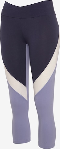 LASCANA ACTIVE Skinny Spodnie sportowe w kolorze fioletowy