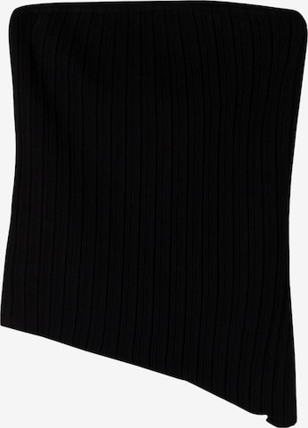 Bershka Top z dzianiny w kolorze czarny: przód