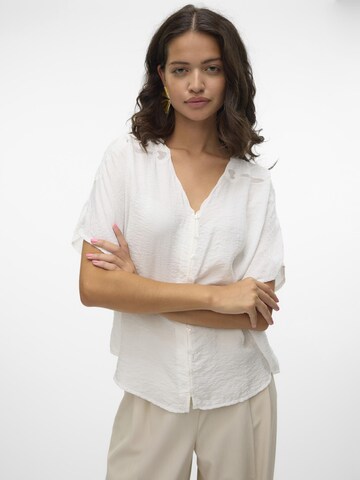 VERO MODA Bluse i hvid