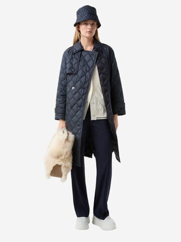 BOGNER Regular Bundfaltenhose in Blau