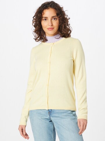 EDC BY ESPRIT Knit Cardigan in Yellow: front