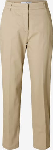 SELECTEDregular Chino hlače 'SLFVera Rita' - bež boja: prednji dio