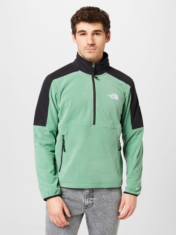 THE NORTH FACE - Casaco de velo funcional 'POLARTEC 100' em verde: frente