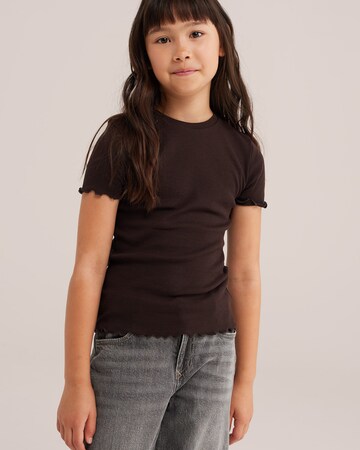 WE Fashion - Camisola em castanho: frente