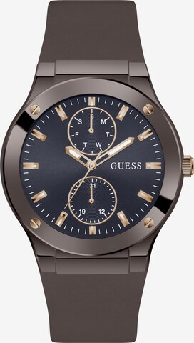 GUESS Analoog horloge 'JET' in Bruin