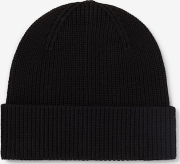 TOM TAILOR Beanie in Black: front