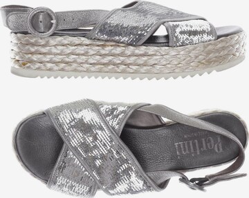 Pertini Sandals & High-Heeled Sandals in 38 in Silver: front