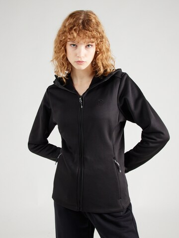 Didriksons Athletic fleece jacket 'ANNELI' in Black: front