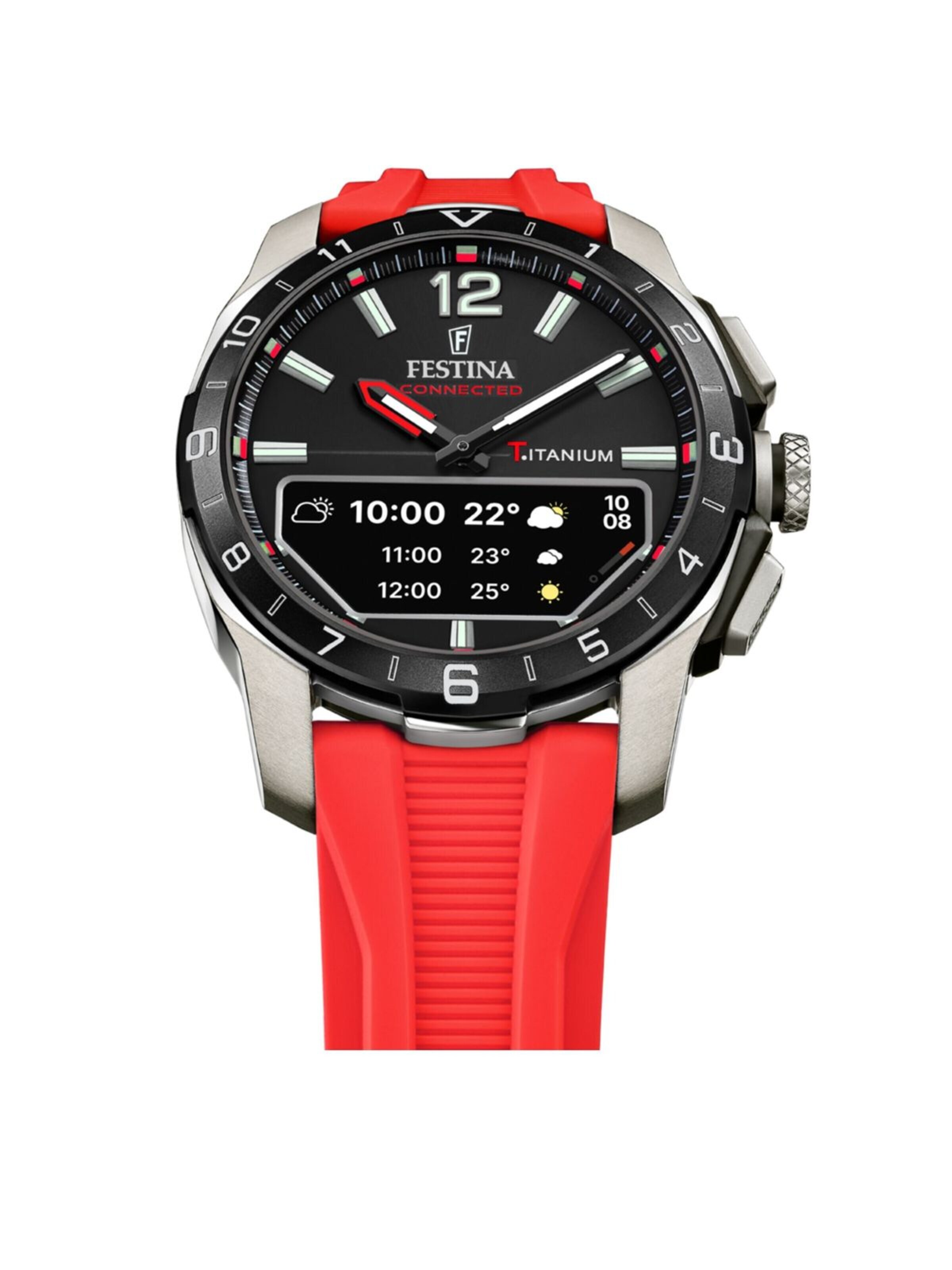 Montre digitale FESTINA en rouge