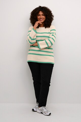 KAFFE CURVE Pullover 'Milla' in Beige